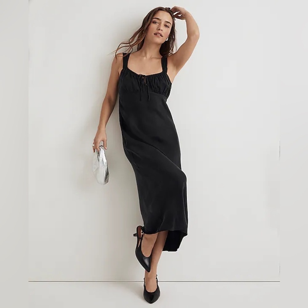 NWT Madewell Square-Neck Midi Dress